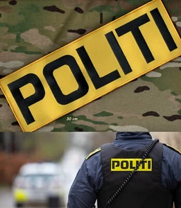 KOSTÜM PARTY REQUISITE - NORWEGISCHE POLIZEI POLITI-OG LENSMANNSETATEN vêlkrö PATCH - Bild 1 von 14