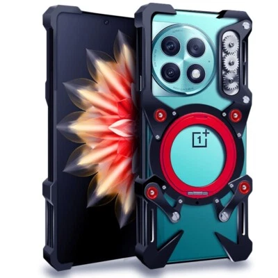 For Oneplus 13 Ace 2 3 5 Pro Armor Aluminum Metal Bumper Cover Ring Stand Case - Image 1 of 4