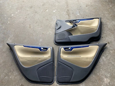 Tarjetas de puerta interiores grises y Gobi 2004-2007 Volvo S60 S60R P2 paneles de moldura #1276E Foto 1 de 4