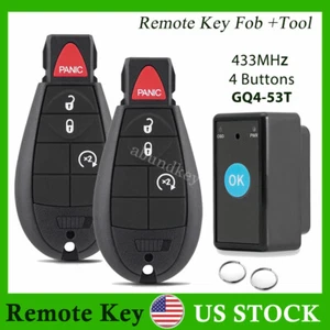 2 For 2013 2014 2015 2016 2017 RAM 1500 2500 3500 Remote Key Fob + Programmer - Picture 1 of 13