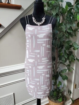 Vestido para mujer Silence + Noise púrpura sin mangas hasta la rodilla con tiras talla grande Foto 1 de 4