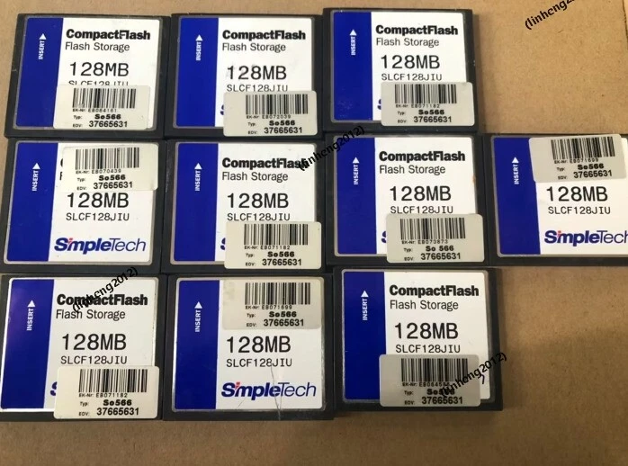 10PCS  simpletech 128MB Compact Flash CF Memory Card - Image 1 of 1
