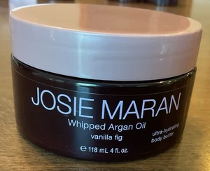 Josie Maran Whipped Argan Oil Hydrating Body Butter 4 oz ~ Vanilla Fig ~ Sealed - Picture 1 of 4