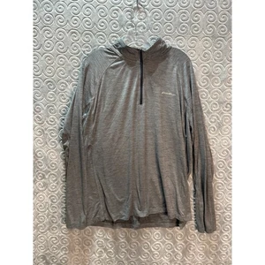 Eddie Bauer Herren XL Quarter Zip Langarm Pullover Freedry grau Sportshirt - Bild 1 von 7