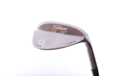 Cuña de arena Titleist Vokey SM5 níquel dorado 54* derecha 35 pulgadas eje de acero cuña flexible Foto 1 de 4
