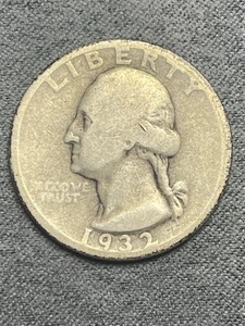 1932 - D WASHINGTON QUARTER 25C - Erstausgabejahr (#208) - Bild 1 von 11