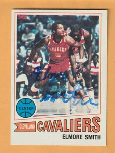 Elmore Smith Cleveland Cavaliers AUTO Signed 1977-78 Topps Macon Georgia - Picture 1 of 2