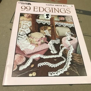 1996 Leisure Arts 99 Edgings Crochet Pattern and Instruction Leaflet #2876 - Picture 1 of 6