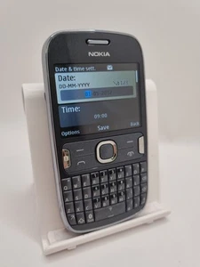 Nokia Asha 302 RM-813 Grey O2 Network 100MB 3.2MP QWERTY Mobile Button Phone - Picture 1 of 14