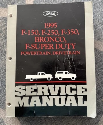 1995 Ford Truck F150-F350 Bronco Super Duty Repair Service Manual Book - Image 1 of 4