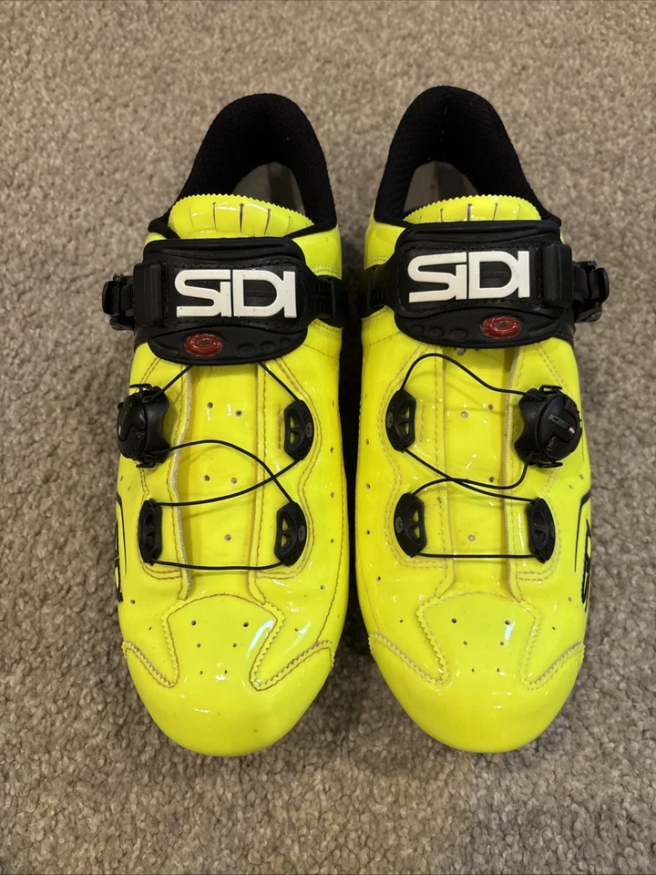 Zapatos de ciclismo de carbono Sidi talla 44 amarillos Foto 1 de 4
