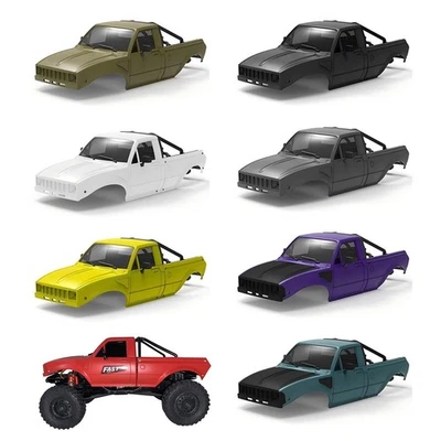 133mm Wheelbase Pickup Hard Body Shell for 1/24 RC Crawler Axial SCX24 Upgrade - Image 1 of 4