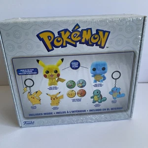 Funko Pop Pokemon Collector Box GameStop Exclusive Flocked Pikachu Squirtle New - Picture 1 of 6