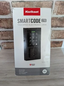 Kwikset SmartCode 270 Touchpad Electronic Lock Matte Black Open Box *Read - Picture 1 of 10