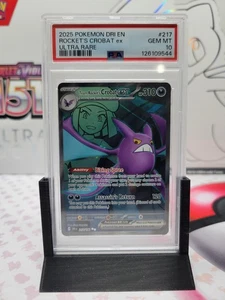 2025 Pokemon Team Rocket's Crobat ex 217/182 Sv10: Destined Rivals Holo PSA 10 - Bild 1 von 5