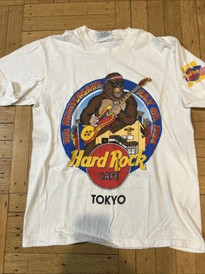 Vintage Hard Rock Cafe Tokyo Japan Shirt M Short Sleeve Gorilla Guitar 1994 - Image 1 of 4