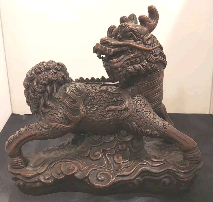 Large Antique Foo Dog/ Dragon Statue (Local Pick-up Only) - Image 1 of 4