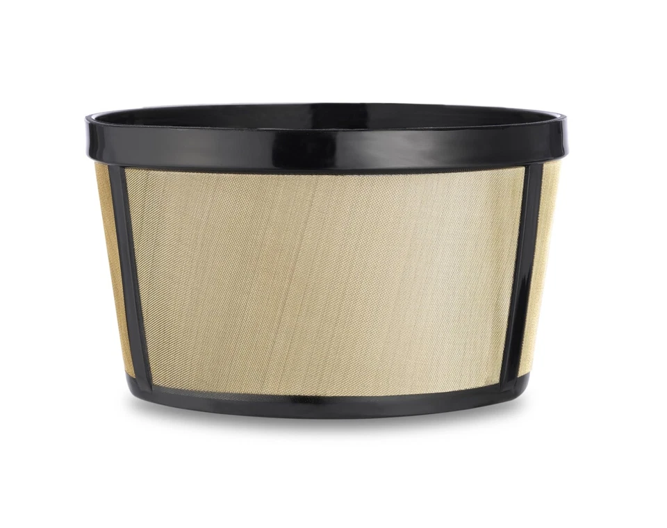 Medelco One All BF111A Universal 4 Cup Basket Permanent Coffee Filter, Black