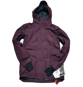 Volcom Snowboard Jacket TDS 2L Gore-Tex Ziptech Men’s SMALL Burgundy NEW NWT - Picture 1 of 19