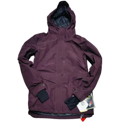 Volcom Snowboard Jacket TDS 2L Gore-Tex Ziptech Men’s SMALL Burgundy NEW NWT - Image 1 of 4