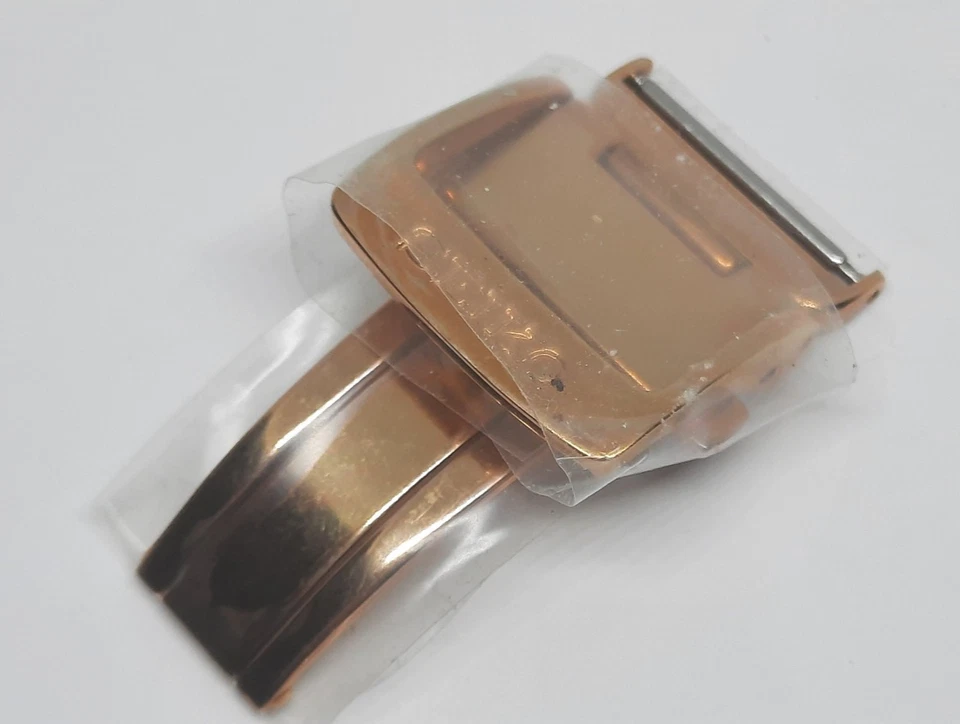 Nuevo de Lote Antiguo Seiko Reloj Hombre Acero Inoxidable Color Oro Rosa Cierre Mariposa 18mm Foto 1 de 4