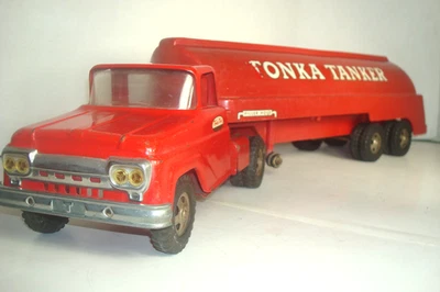 TONKA GASOLINE SEMI TRACTOR TRAILER TANKER PICKUP TRANSPORT TRUCK CUSTOM PARTS - Image 1 of 4