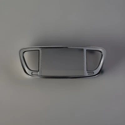 Tapicería de panel de pantalla central estilo fibra de carbono para Chrysler Pacifica (2021-2025) Foto 1 de 4