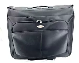 Samsonite 23" Black Bifold Travel Portable Rolling Overnight Garment Bag Luggage - Picture 1 of 9