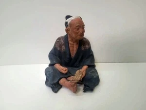SELTENE Vintage Urasaki Hakata Keramik Sandale Hersteller Statue aus Japan - Bild 1 von 6