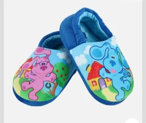 Blues Clues & You  Kids Slip On Slippers Soft plush 11/12 New B7 - Picture 1 of 5