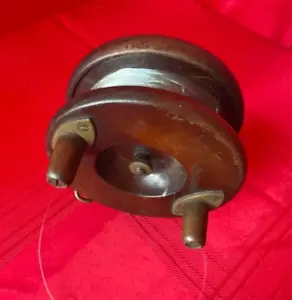 S.Allcock Vintage Fliegen-/Lachsrolle aus Holz - Bild 1 von 6