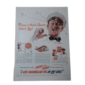 1947 MacMillan Motor Oil - Vintage Print Ad - Picture 1 of 3