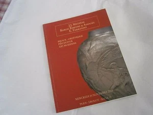 Catalogue de vente Ribeyre Bijoux piéces d'or orfévrerie art moderne - Picture 1 of 7