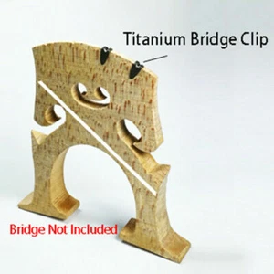 4x Protector de cuerda con clip de puente de metal de titanio para violonchelo 0,05 g - Imagen 1 de 3