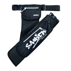Samick Sports Archery Hip Arrow Quiver Holder-Right Hand Adjustable With 3 Tubes - Picture 1 of 25