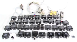 AIRCRAFT Circuit Breaker LOT of 40+ Various 5A 10A 15A MIXED Bag Electrical Part - Picture 1 of 8