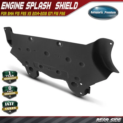 Protetor contra respingos do motor traseiro para BMW F15 F85 X5 2014-2018 E71 F16 F86 X6 2014-2019 - Imagem 1 de 4