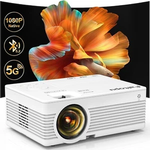 Proyector para exteriores con WiFi 5G y Bluetooth, Full HD para cine en casa NEW - Picture 1 of 7