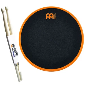 Meinl MMP12OR Marshmallow Practice Pad 12-Inch Orange + Keepdrum Drumsticks - Picture 1 of 8