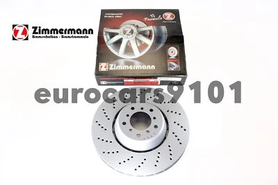 BMW M5 Zimmermann Front Left Disc Brake Rotor 150.3473.70 34112282805 - Image 1 of 2