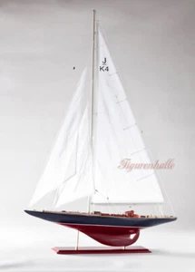 Endeavour Segelyacht Segelschiff Modell Standmodell Maritim Holz Yacht Deko neu - Bild 1 von 4