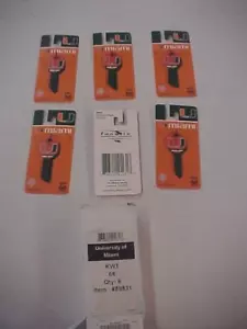 Miami Hurricanes Kwikset KW1 Haus Schlüssel Rohlinge, Stck 6 - Bild 1 von 4