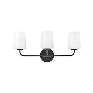 Lark Kline 853453BK 23” 3-Light Vanity Light Black NEW Hinkley NEW - Picture 1 of 4