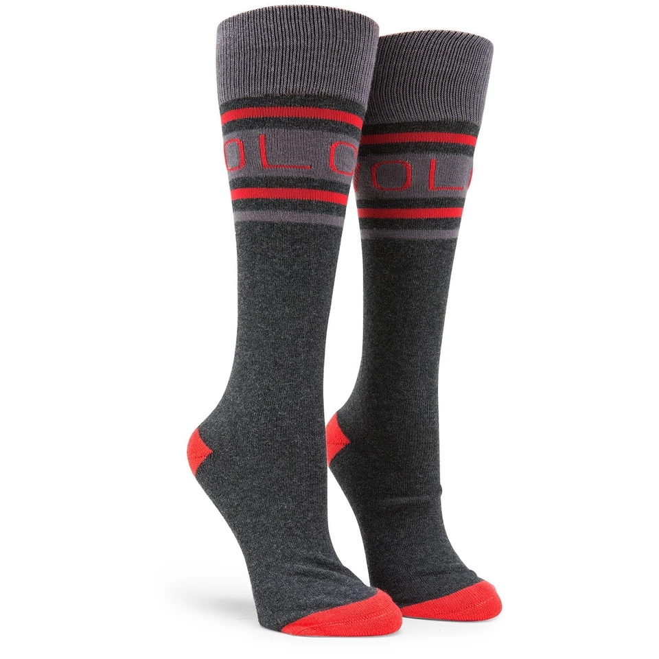 VOLCOM Women's Crew Snow Socks HAWK - BLK - XS/S - NWT - Image 1 of 1