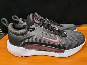 Nike Court Zoom NXT Women's Hard Court Tennis Shoes DH0222-001 Black Pink 5.5 - Picture 1 of 6