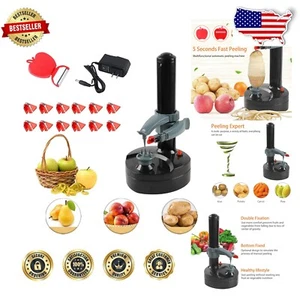 Fast and Efficient Electric Potato Peeler with Adjustable Arm & 13 Extra Blades - Picture 1 of 9