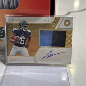 2022 Panini gold standard rookie patch auto Treylon Burks Nouveau Riche /79