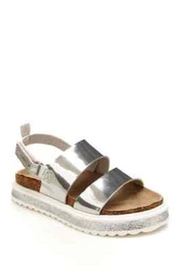 Carter's Girls SILVER Carlyle Slingback Sandal with Glitter, 7 Girls - Picture 1 of 5