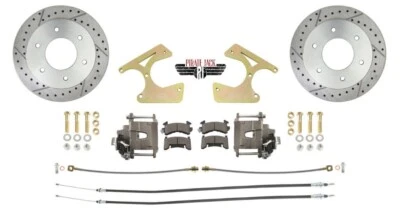 Kit de freno de disco trasero Chevy C10/K10/K15 1963-87 perforado y ranurado 6 orejetas 6x5,5 Foto 1 de 4