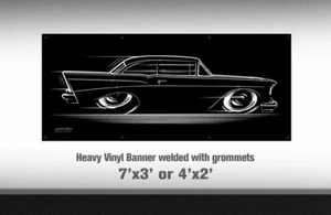 Big Banner 1957 Chevy 57 Chevrolet Bel Air Del Ray 210 - Picture 1 of 23